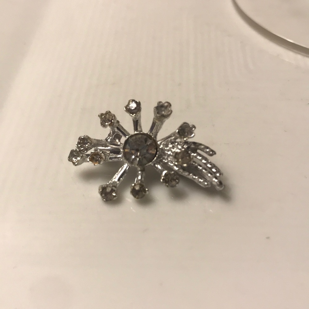 Silver Burst Brooch